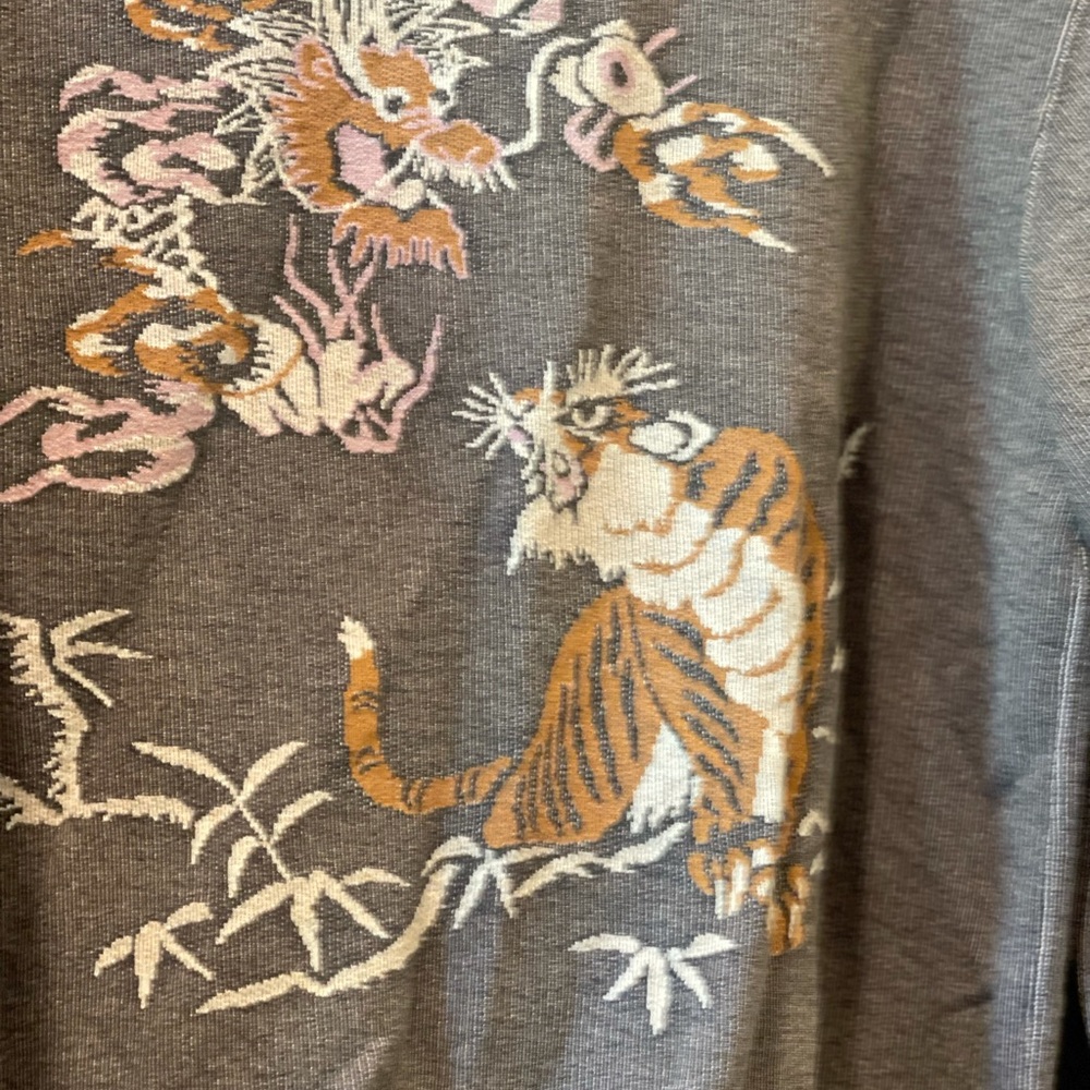 BEAMS Tiger Button Up Cardigan NEW Size XL - Picture 4 of 6